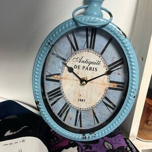 Blue Wall Clock